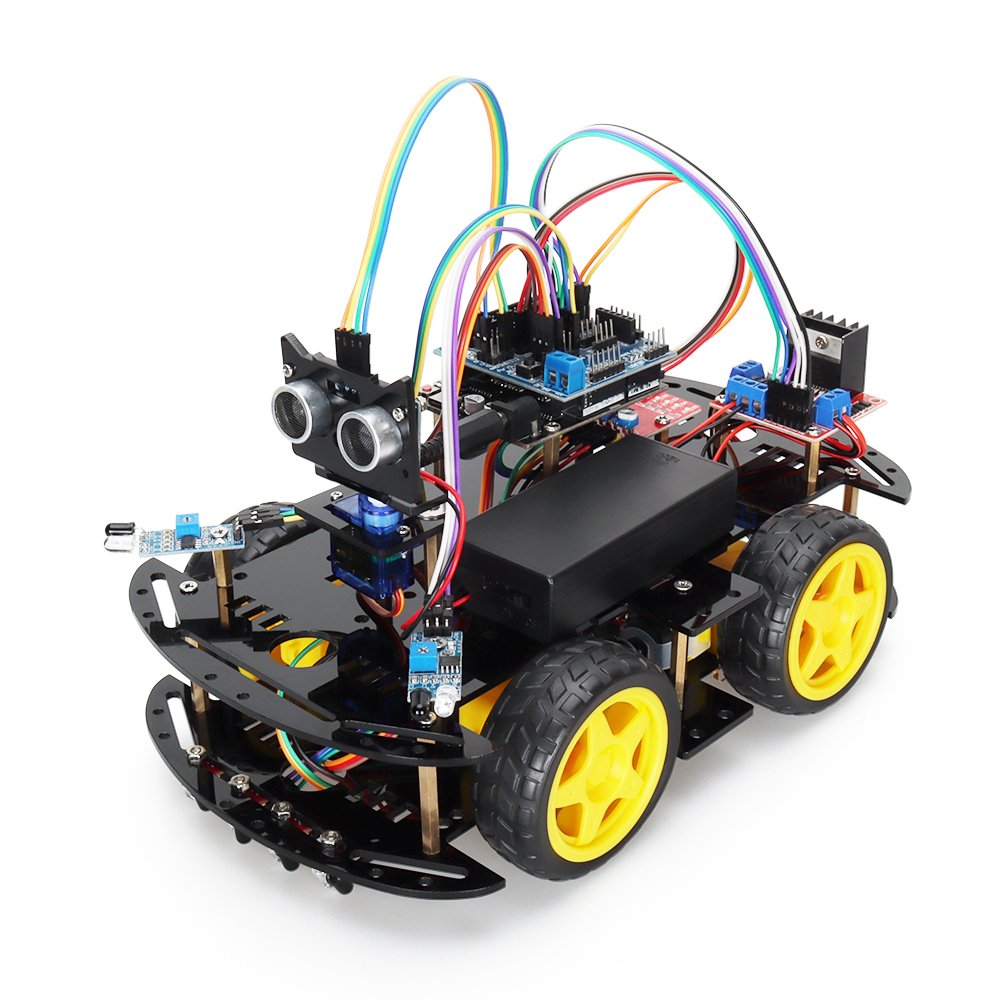 Programmable Robot Starter Kit with Multi-Sensor Integration