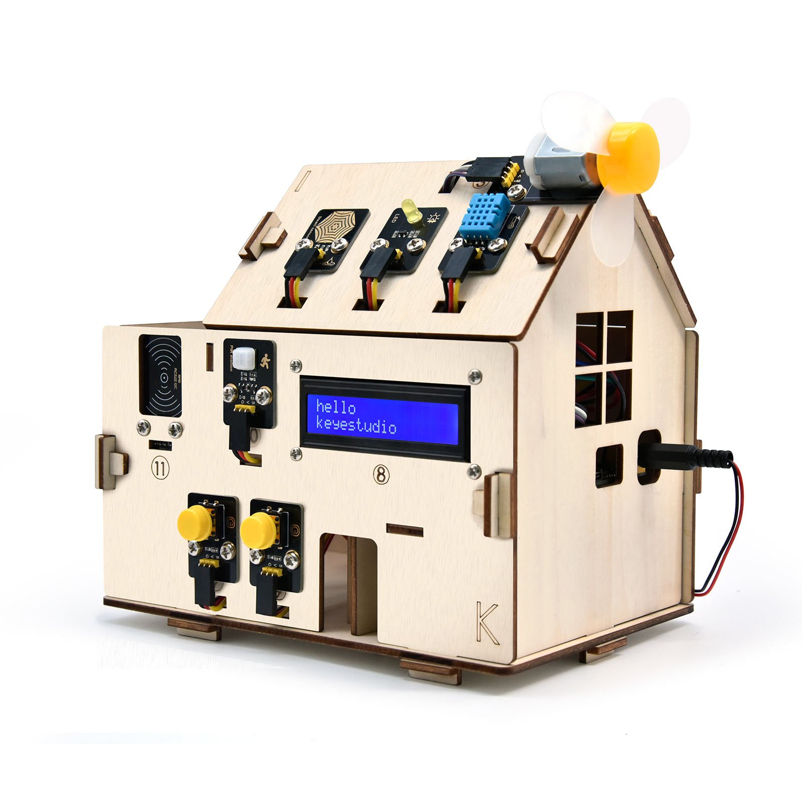 DIY Wooden Smart Home Model Kit